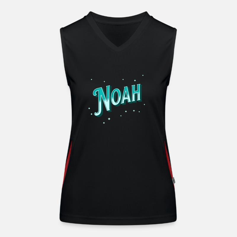 Noah names personalized Women's Functional Contrast Tank Top