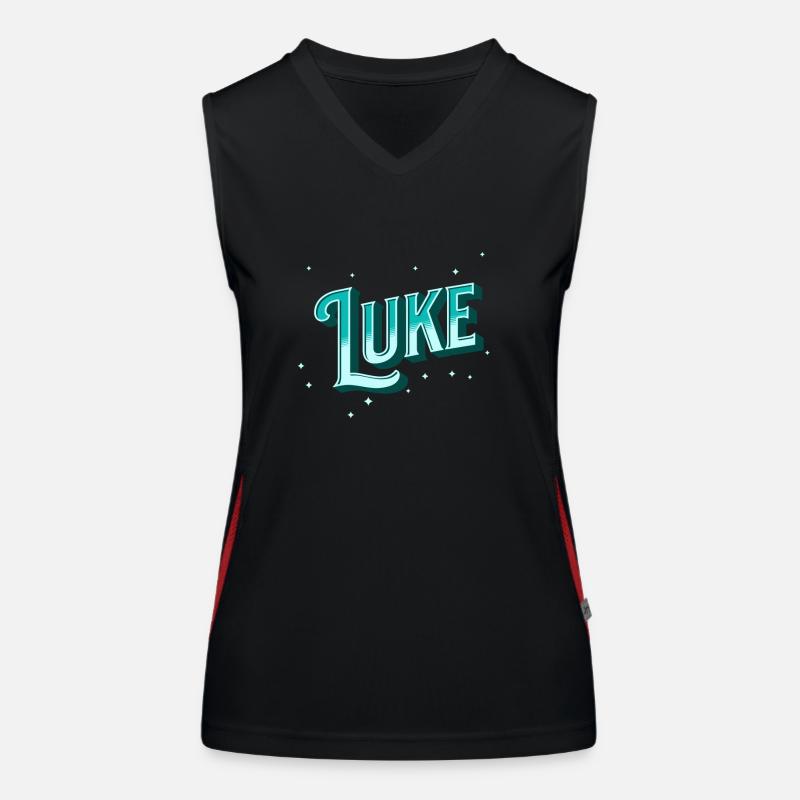 Luke name personalized Women's Functional Contrast Tank Top