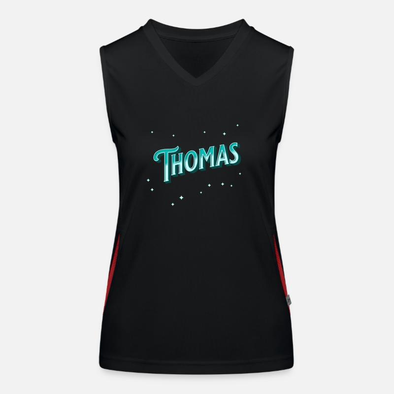 Thomas names personalized Women's Functional Contrast Tank Top