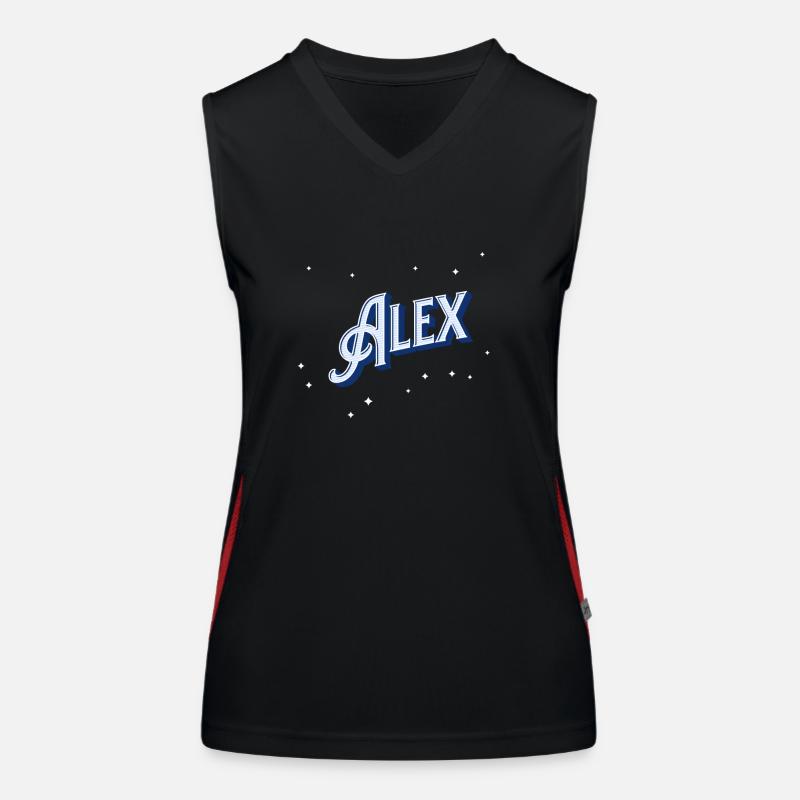Alex name personalized Women's Functional Contrast Tank Top