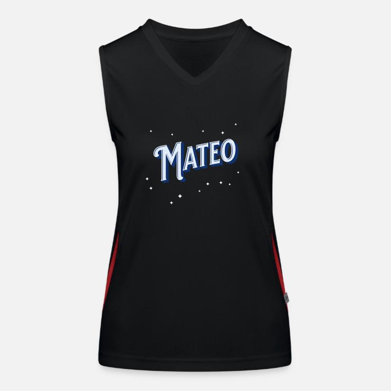 Mateo names personalized Women's Functional Contrast Tank Top