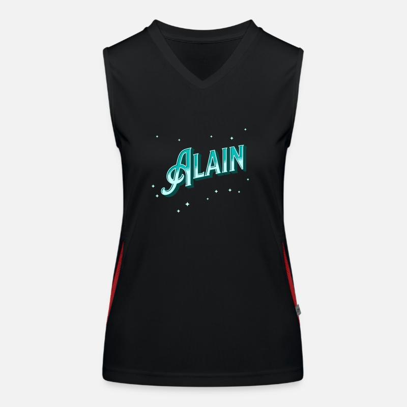 Alain names personalized Women's Functional Contrast Tank Top