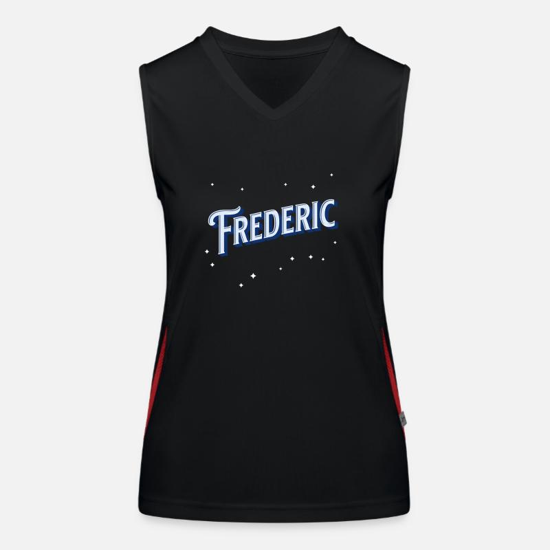 Frederic names personalized Women's Functional Contrast Tank Top
