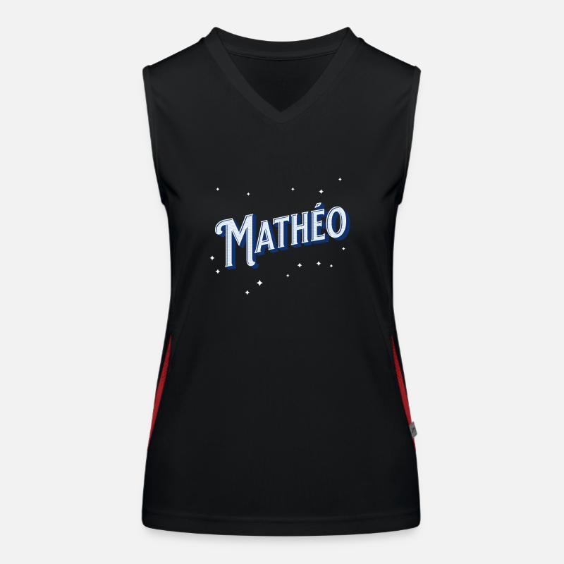 Matheo names personalized Women's Functional Contrast Tank Top