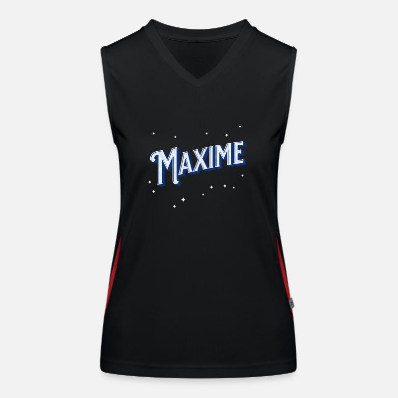 Maxime names personalized Women's Functional Contrast Tank Top