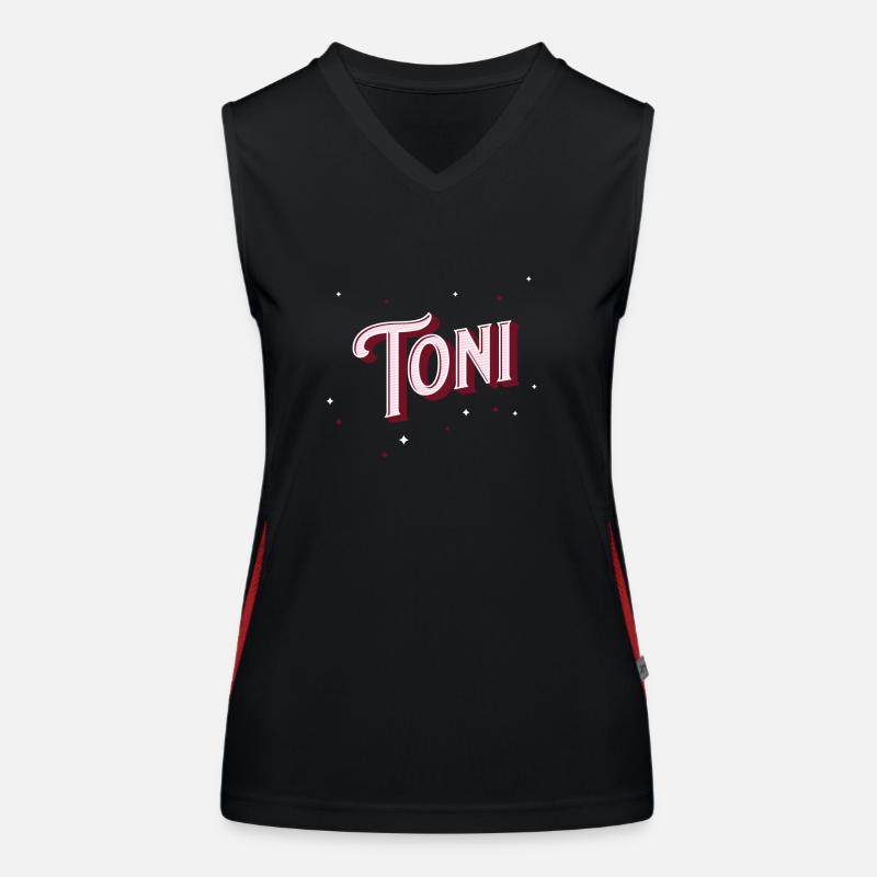 Toni's name personalized Women's Functional Contrast Tank Top