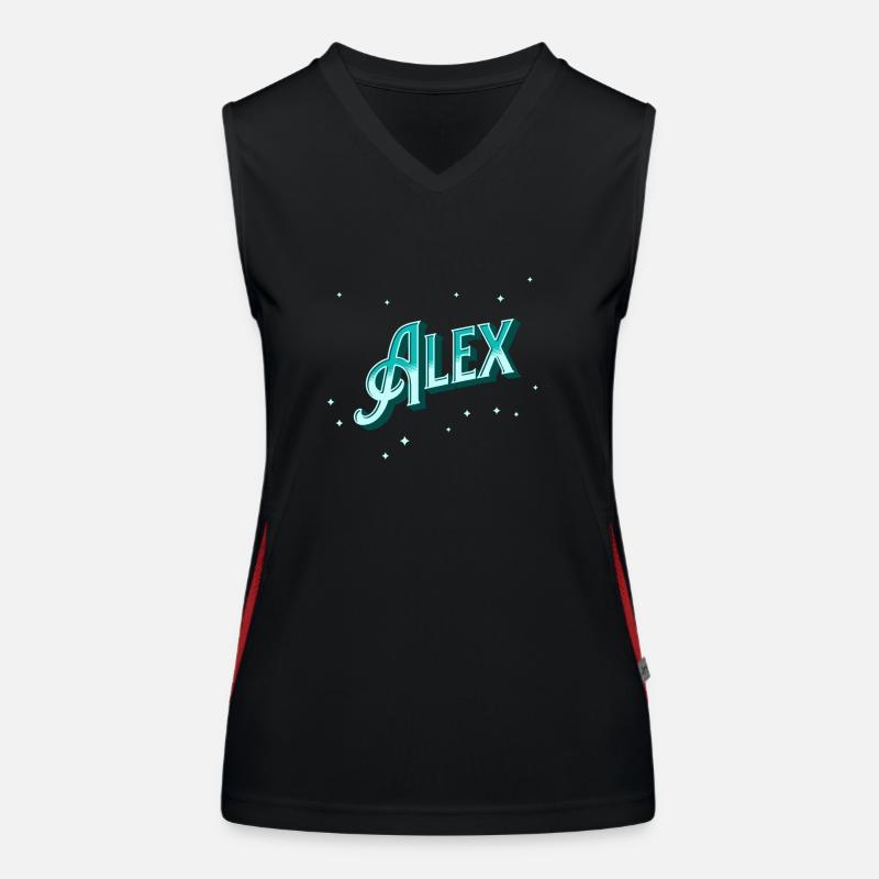Alex's name personalized Women's Functional Contrast Tank Top