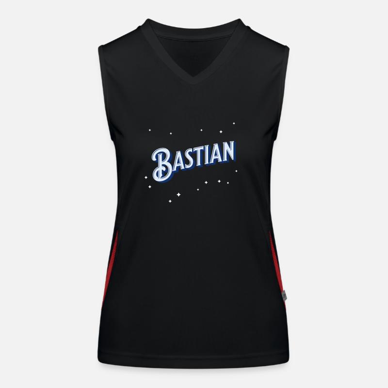 Bastian's name personalized Women's Functional Contrast Tank Top
