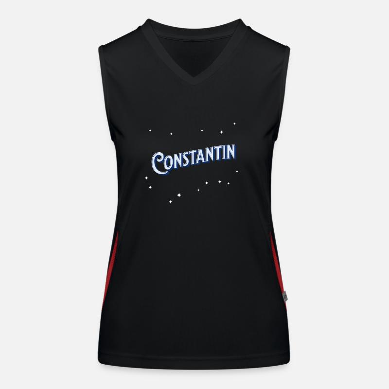 Constantin name personalized Women's Functional Contrast Tank Top