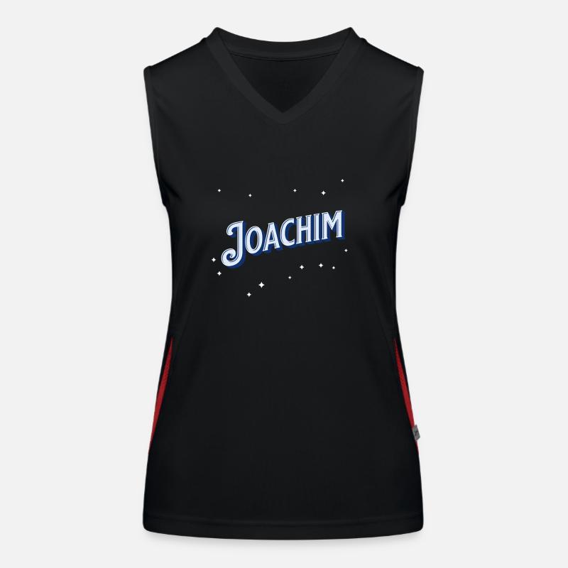 Joachim name personalized Women's Functional Contrast Tank Top
