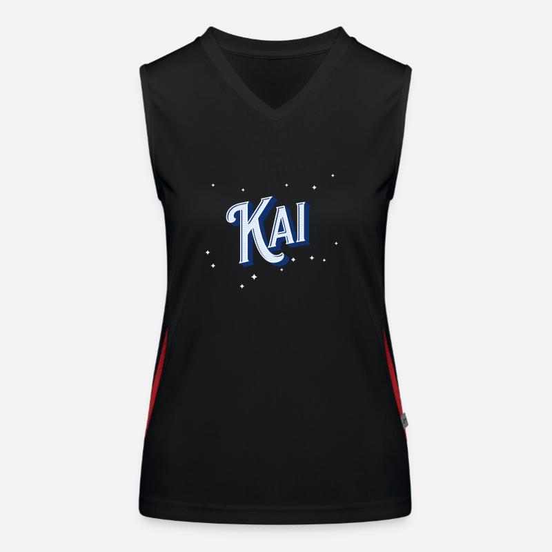 Kai name personalized Women's Functional Contrast Tank Top