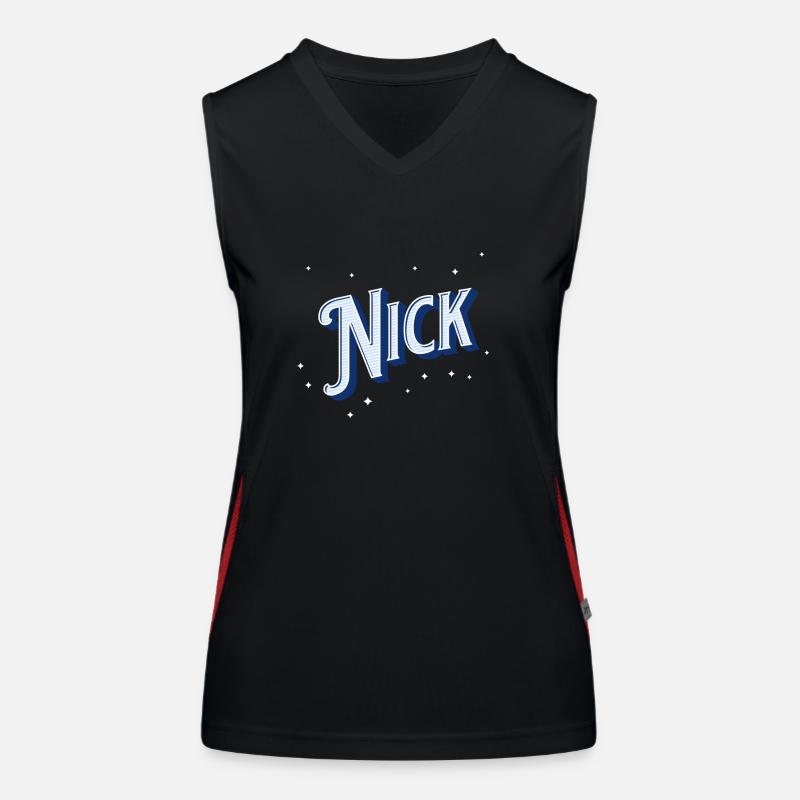 Nick name personalized Women's Functional Contrast Tank Top