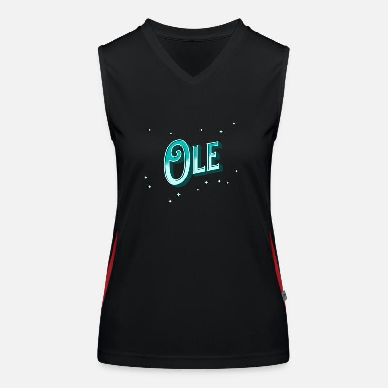 Ole name personalized Women's Functional Contrast Tank Top