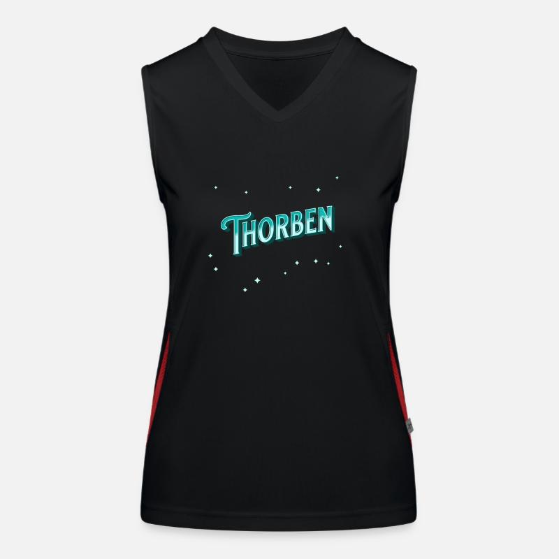 Thorben's name personalized Women's Functional Contrast Tank Top