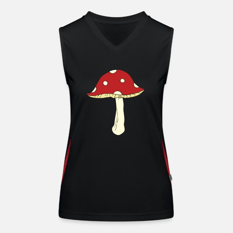 fly agaric Women's Functional Contrast Tank Top