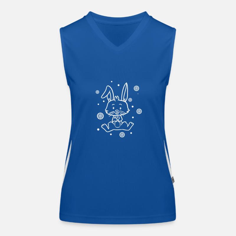 mignon bébé lapin câlin Débardeur respirant contrasté Femme