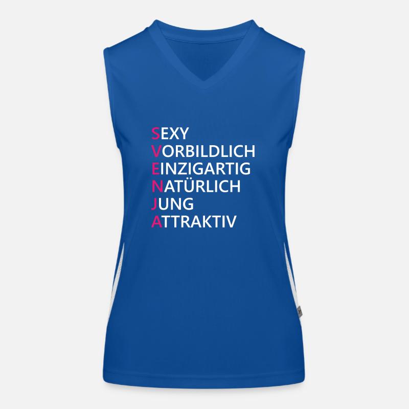 Svenja Name Geschenk Funktionelles Kontrast-Tank Top für Frauen