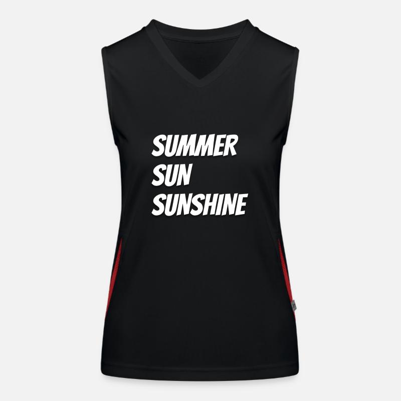 Summer Sun Sunshine Sommer Sonne Sonnenschein Funktionelles Kontrast-Tank Top für Frauen