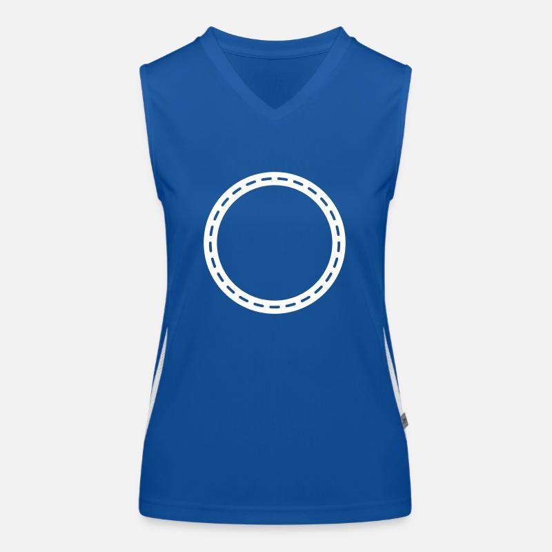Circle Contour Empty Women's Functional Contrast Tank Top