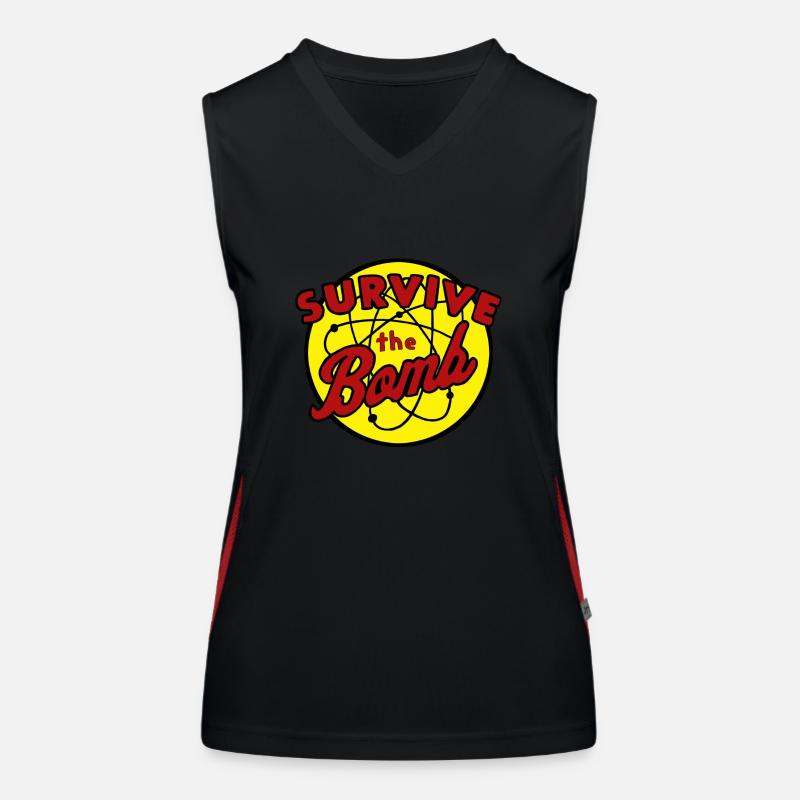 Survivez à l’ère atomique de la bombe Débardeur respirant contrasté Femme