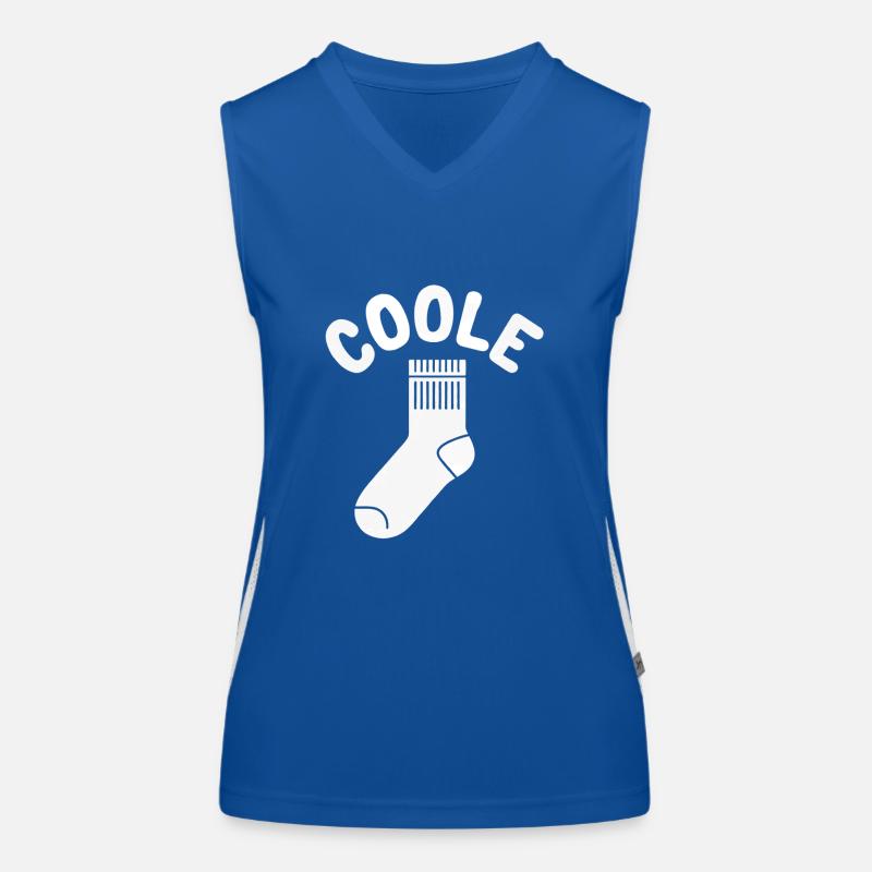 Cool sock - fun motivational design Women's Functional Contrast Tank Top