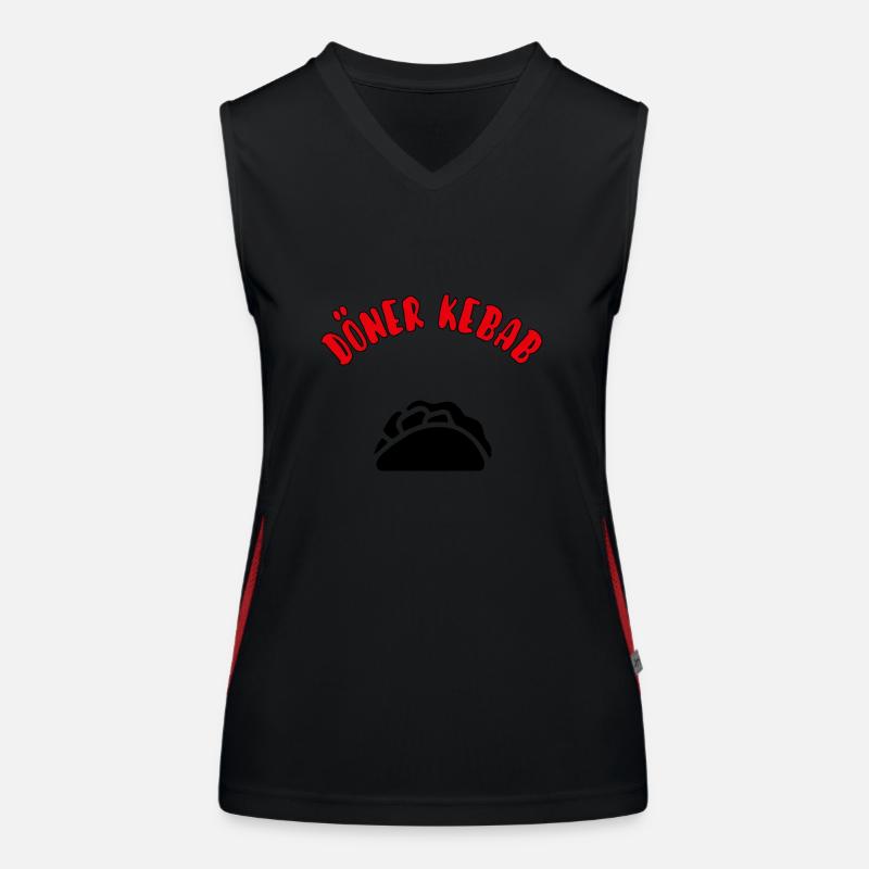 Döner Funktionelles Kontrast-Tank Top für Frauen