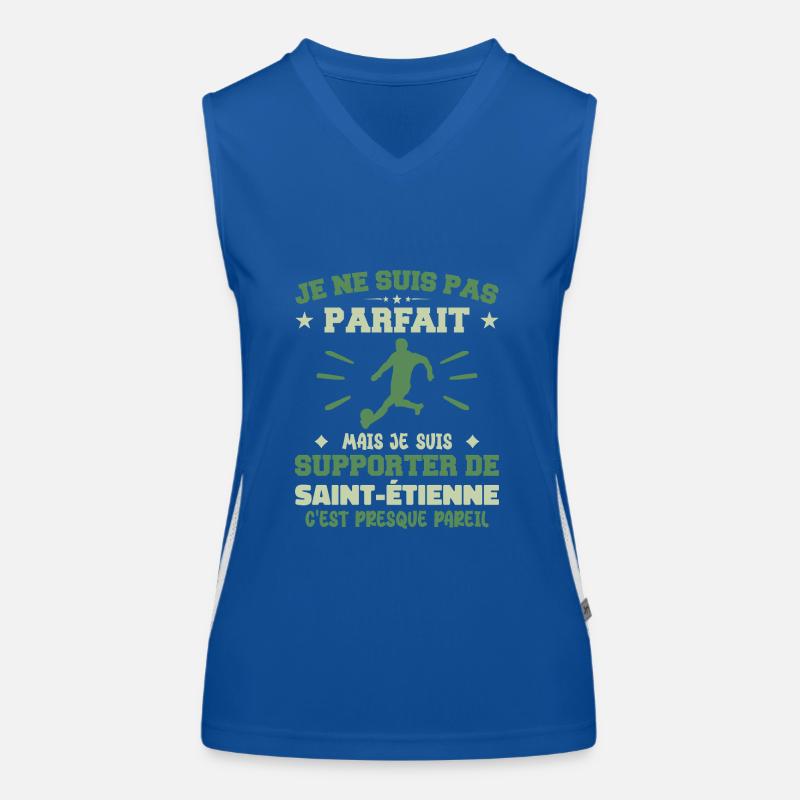 Ich bin ein Unterstützer von Saint Étienne Funktionelles Kontrast-Tank Top für Frauen