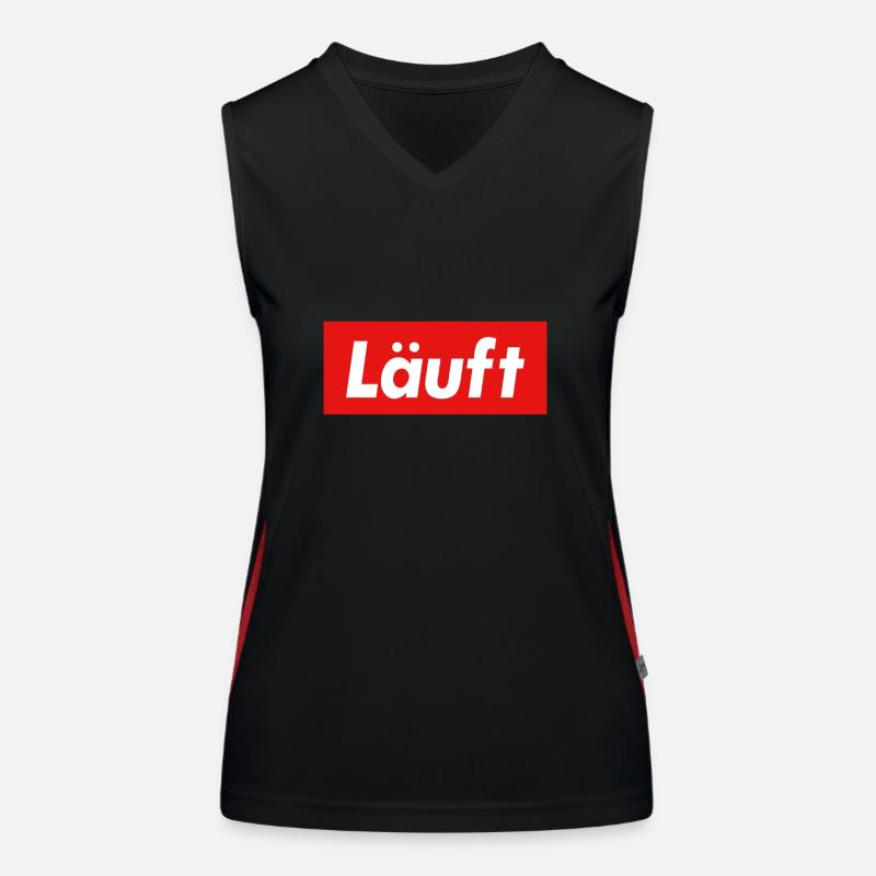 Läuft Funktionelles Kontrast-Tank Top für Frauen