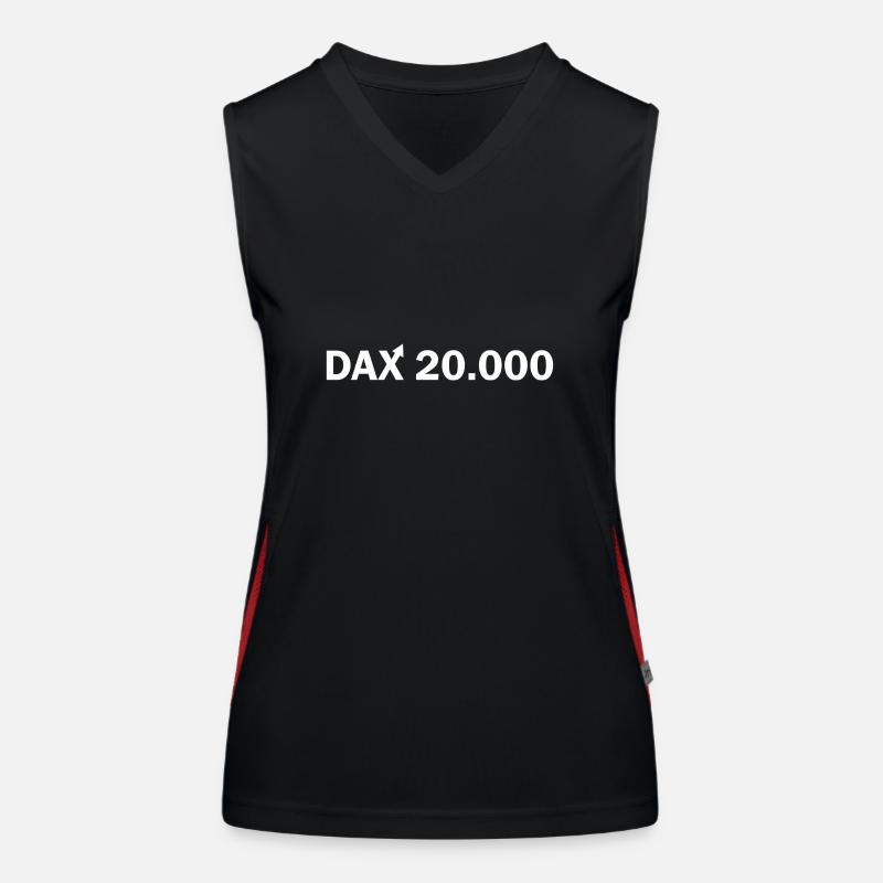 DAX 20,000 Business Administration Memes Women's Functional Contrast Tank Top