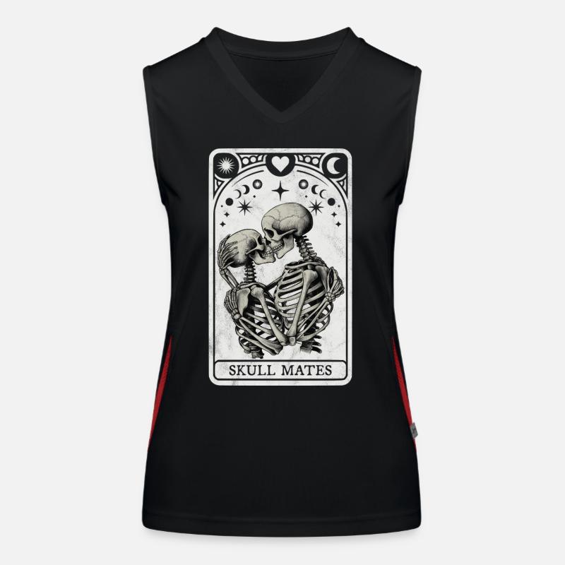 Schädel Mates Tarot Funktionelles Kontrast-Tank Top für Frauen