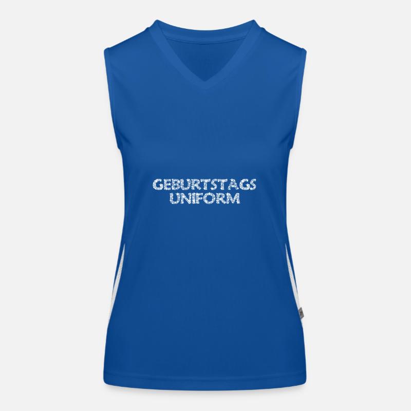 GEBURTSTAGSUNIFORM Funktionelles Kontrast-Tank Top für Frauen