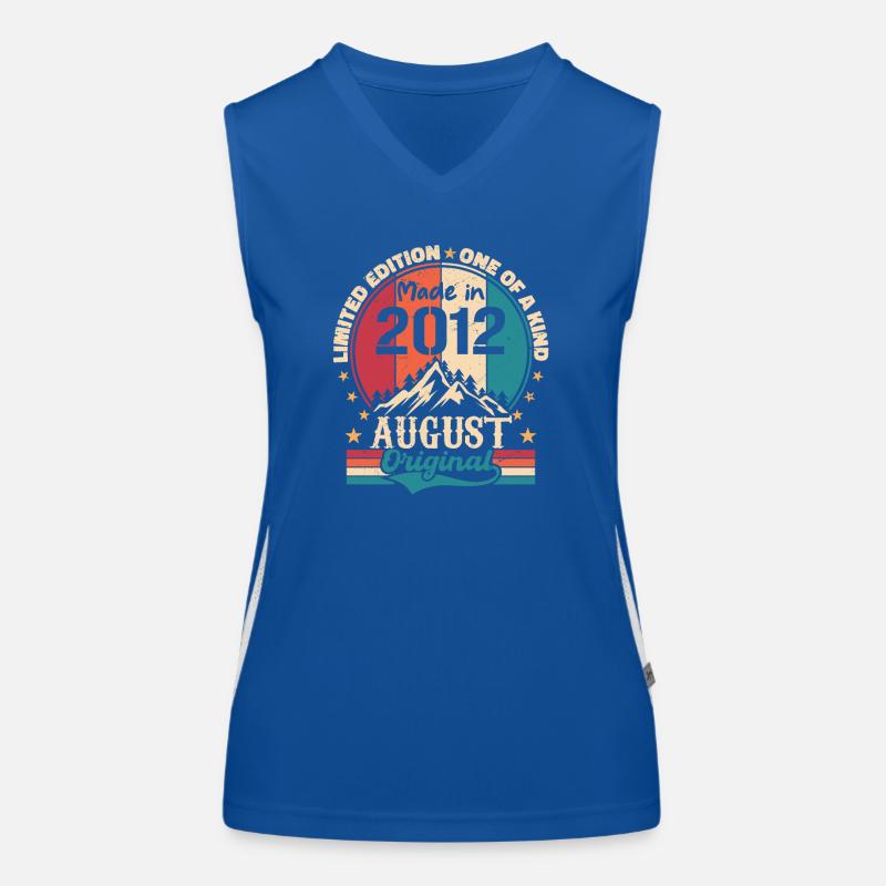 2012 August | August 2012 Geburtstag Perfekt gealtert Funktionelles Kontrast-Tank Top für Frauen
