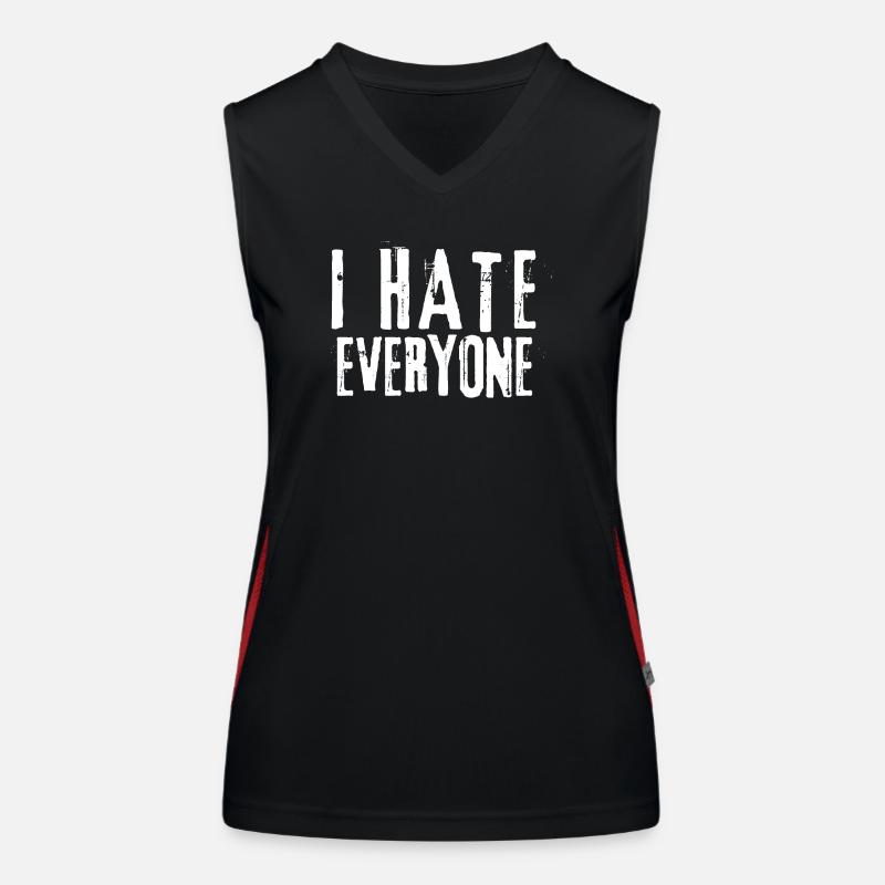 Ich hasse jeden Funktionelles Kontrast-Tank Top für Frauen
