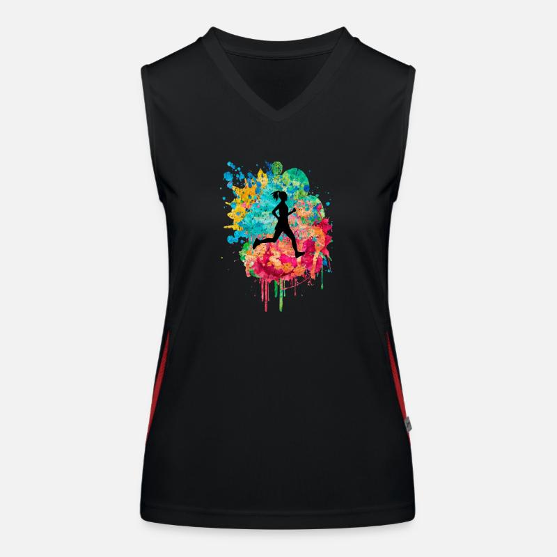 Jogging and running Women's Functional Contrast Tank Top