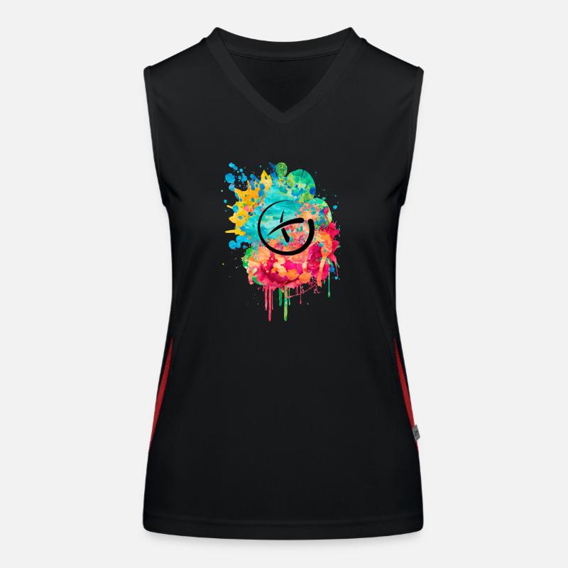 Geocaching PopArt Women's Functional Contrast Tank Top