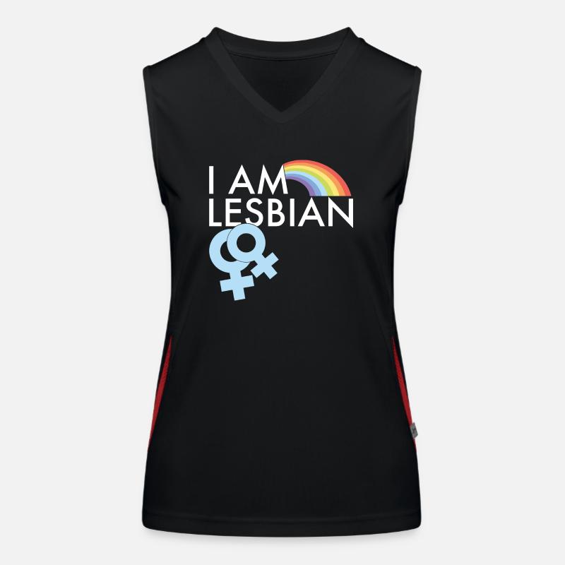 Je suis lesbienne Débardeur respirant contrasté Femme