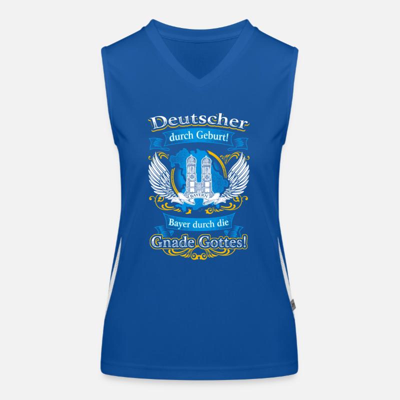 Stolzer Bayer – Deutscher durch Geburt Funktionelles Kontrast-Tank Top für Frauen