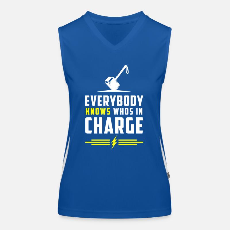 Thor Runen Valhalla Mjolnir Funktionelles Kontrast-Tank Top für Frauen