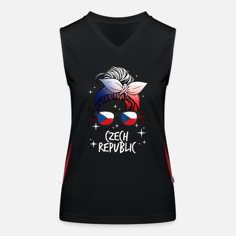 Czech Republic Women's Functional Contrast Tank Top