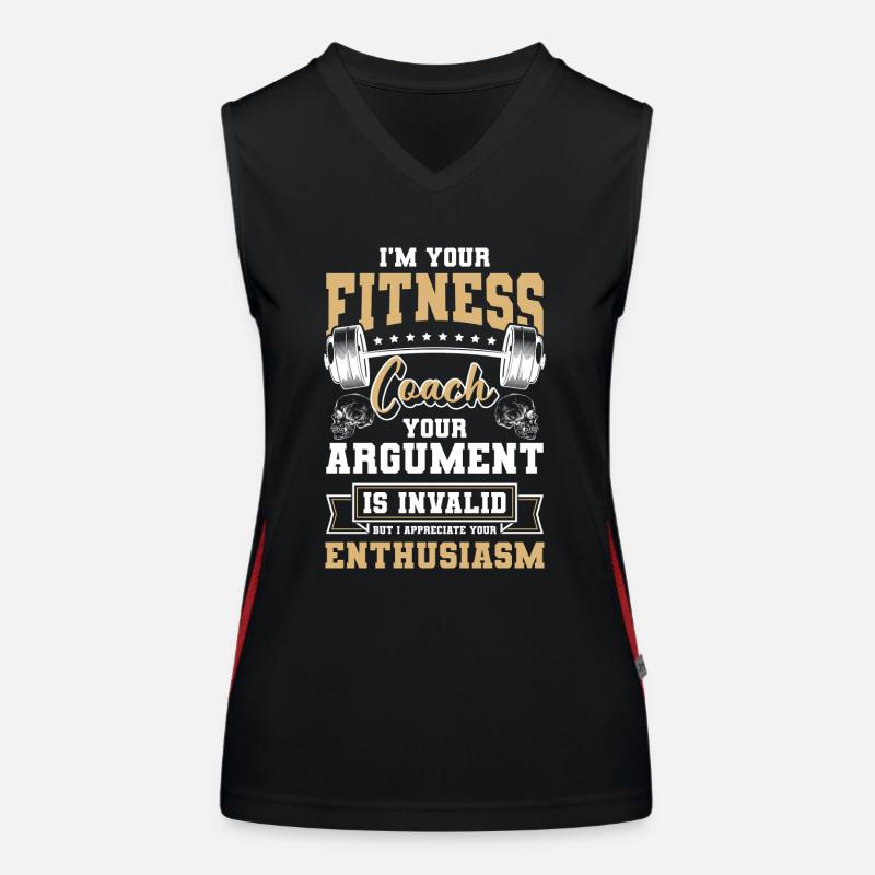 Fitness Trainer Muscles Bench Press Training Women's Functional Contrast Tank Top