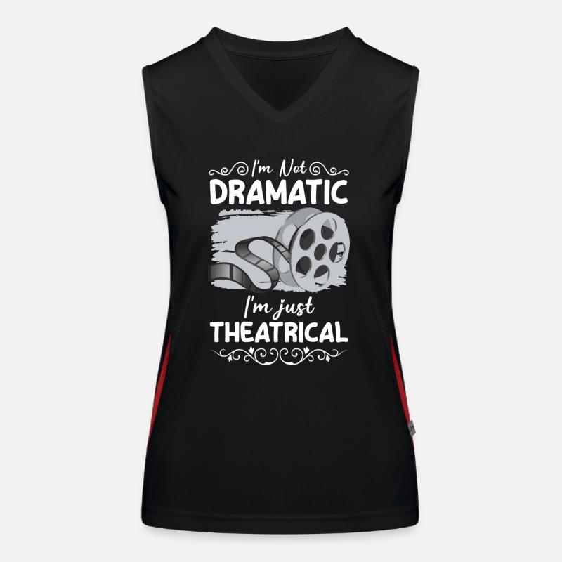 actress acting comedy nerd Women's Functional Contrast Tank Top