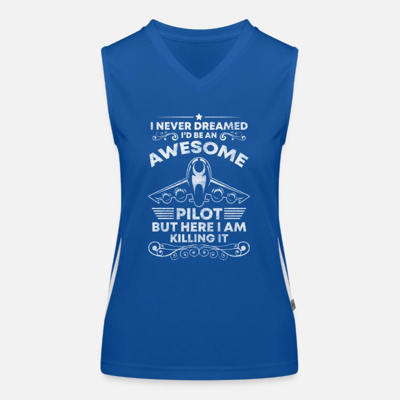 Pilot Luftfahrt Kunstflieger Funktionelles Kontrast-Tank Top für Frauen