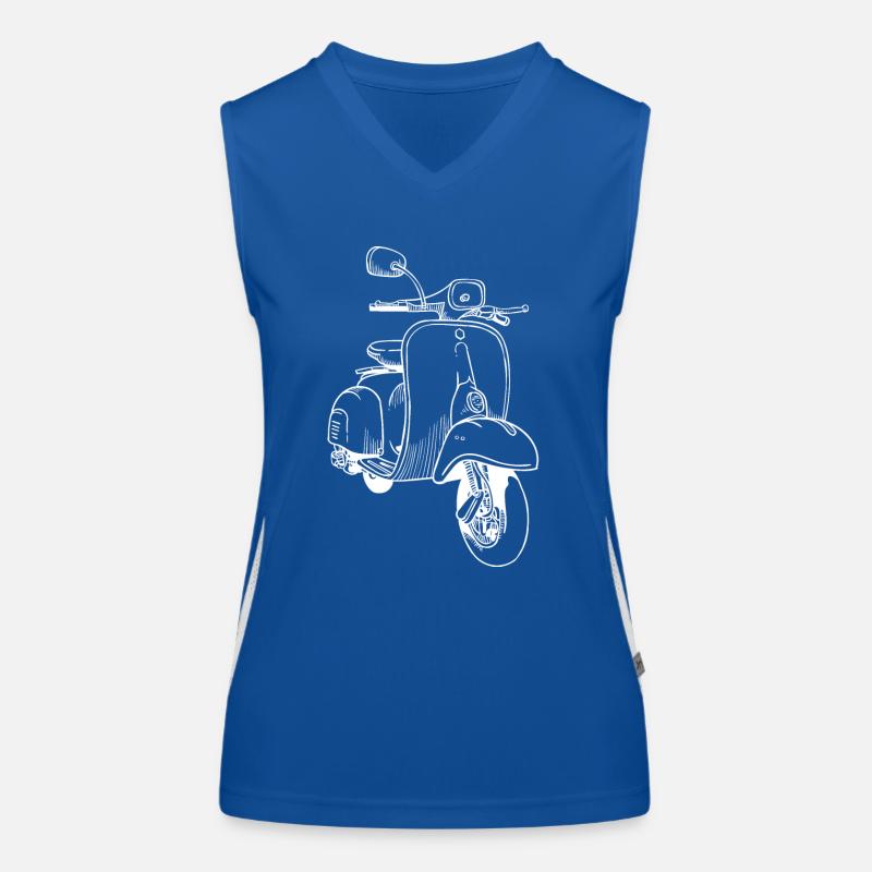 Drawing scooter classic Women's Functional Contrast Tank Top
