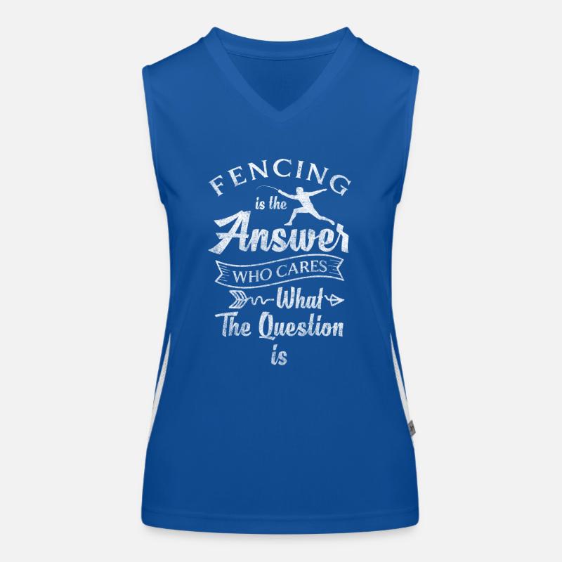 Fencing Training Opponent Sword Fighting Women's Functional Contrast Tank Top