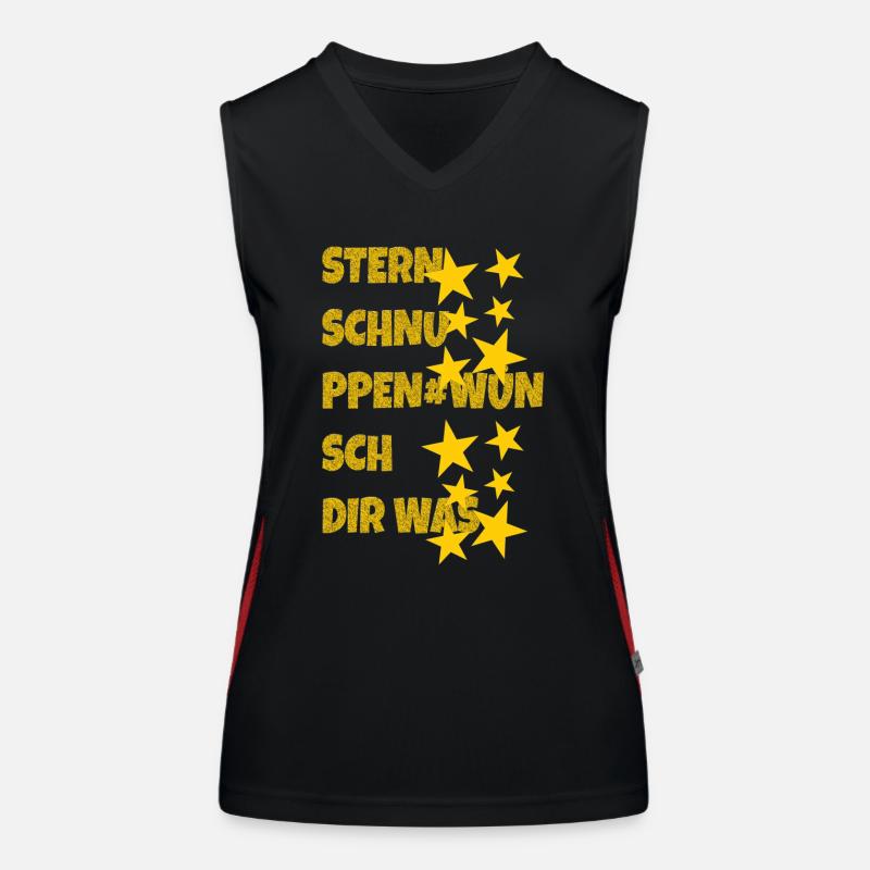 sternschnuppen wünsch dir was Funktionelles Kontrast-Tank Top für Frauen
