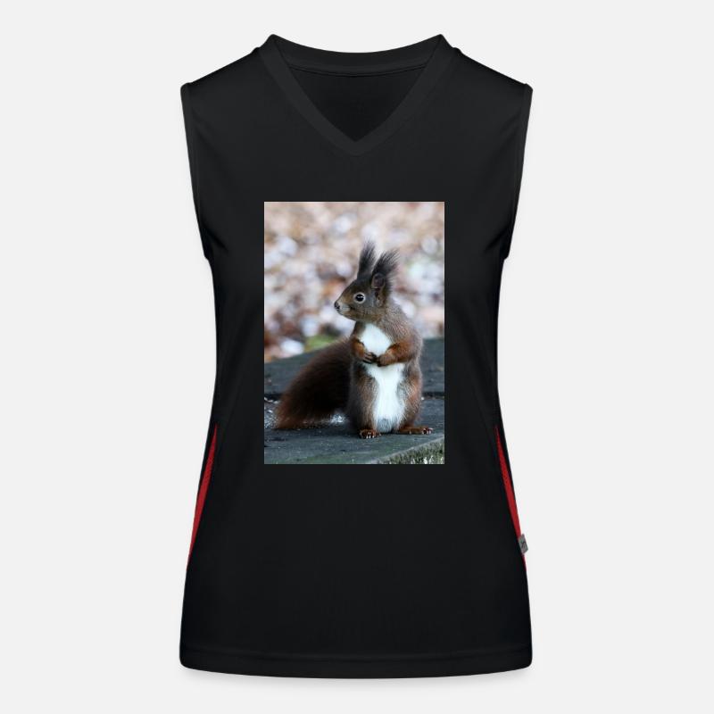 Eichhörnchen, Isibat Funktionelles Kontrast-Tank Top für Frauen