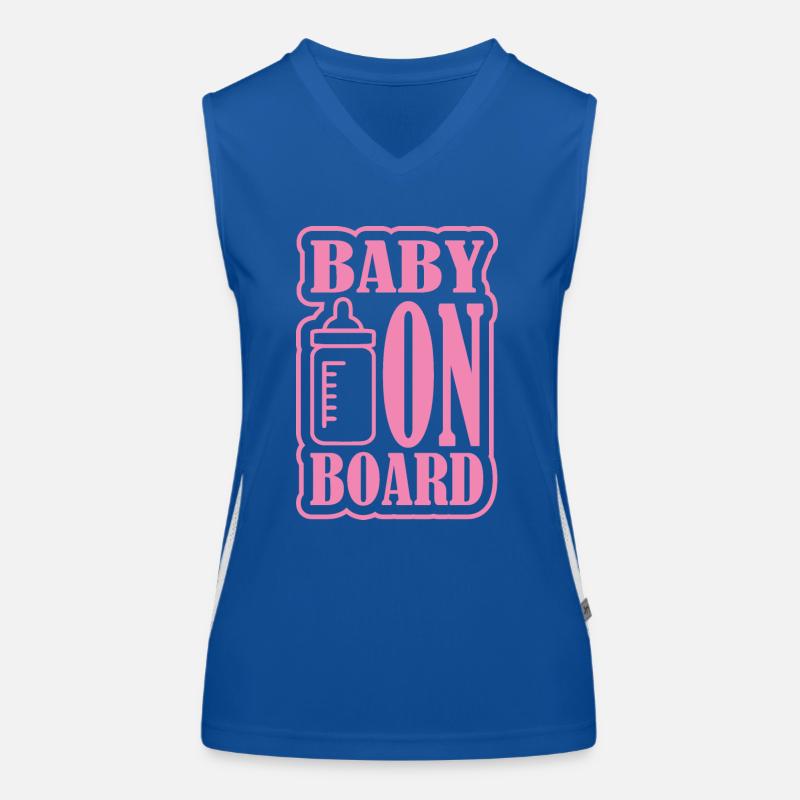 Bébé à bord Débardeur respirant contrasté Femme