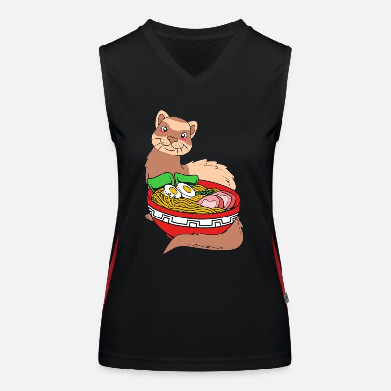 Frettchen Funktionelles Kontrast-Tank Top für Frauen