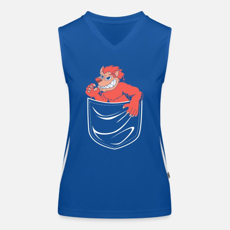 Werwolf Funktionelles Kontrast-Tank Top für Frauen