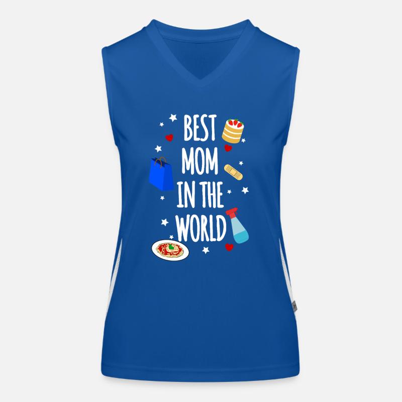Beste Mama Funktionelles Kontrast-Tank Top für Frauen
